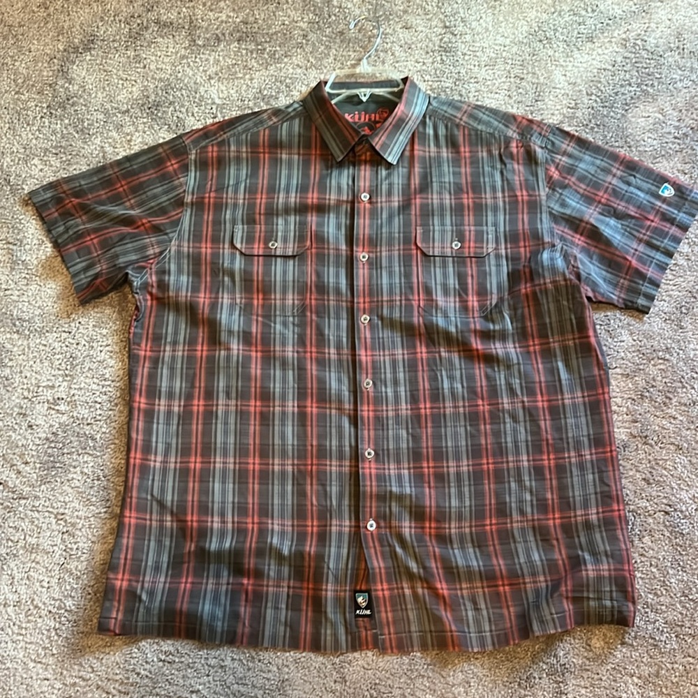 Kuhl Casual Plaid Button Down Shirt XXL